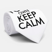 Mach dein eigenes Keep Calm Krawatte (Gerollt)