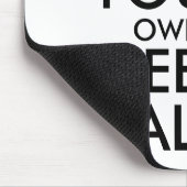 Mach dein eigenes Keep Calm - schwarz Mousepad (Ecke)