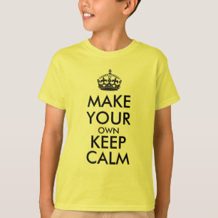 Mach dein eigenes Keep Calm - schwarz T-Shirt