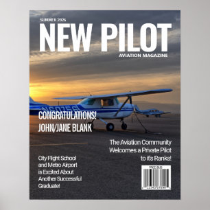 Mach Dein Eigenes Magazin-Cover-Plakat Poster