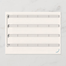 "Mach deine eigene Musik" steigende Taube Postkarte