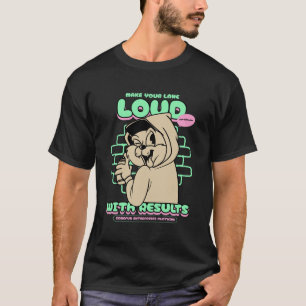 Mach deine Spur mit Ergebnissen laut T-Shirt