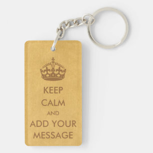 Mach deinen eigenen "Keep Calm"-Schlüsselanhänger Schlüsselanhänger