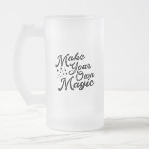 Mach deinen eigenen magischen gefrosteten Becher Mattglas Bierglas