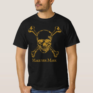 Mach deinen Stempel! Piratenschädel-T-Shirt T-Shirt