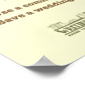 Mach deinen Trauzeuge. Poster (Ecke)