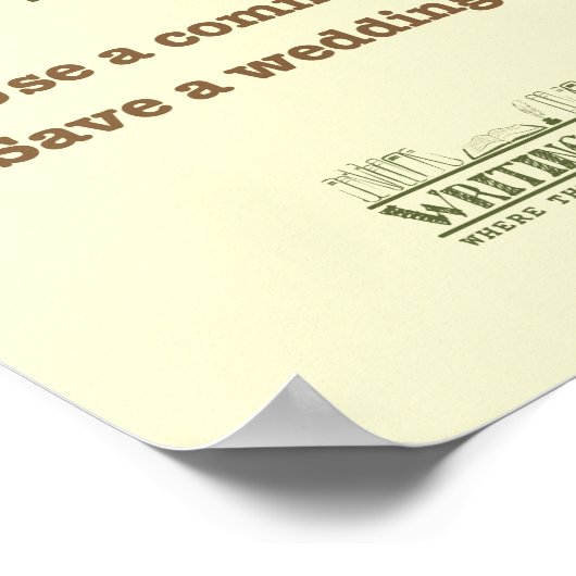 Mach deinen Trauzeuge. Poster (Ecke)