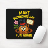Mach den Groundhog Day wieder lustig, lustiger Gro Mousepad (Mit Mouse)