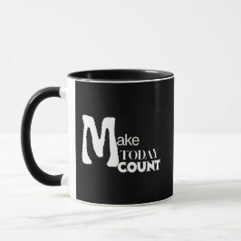 Mach den heutigen Tag zählbar Täglicher Fokus Tasse