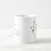 Mach den Himmel voller Blumen Kaffeetasse (Mittel)