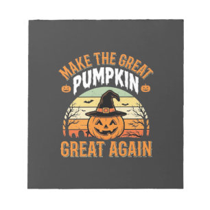 Mach den Kürbis wieder groß Halloween-Design_1 Notizblock