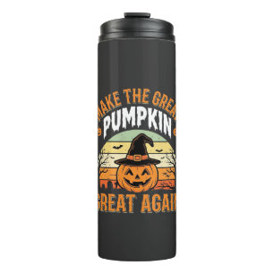 Mach den Kürbis wieder groß Halloween-Design_1 Thermosbecher