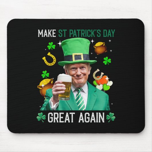 Mach den St. Patrick's Day wieder groß Irischer Le Mousepad (Vorne)
