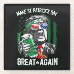 Mach den St. Patrick's Day wieder großartig, lusti Glasuntersetzer