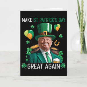 Mach den St. Patricks Tag wieder groß, irischer Le Karte