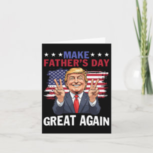 Mach den Vatertag wieder groß Trump Patriotischer  Karte