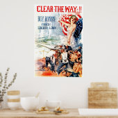 Mach den Weg frei! -Poster Poster (Küche)