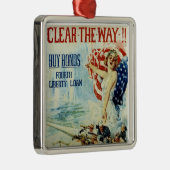 Mach den Weg frei! - Viertes Darlehen für die Frei Silbernes Ornament (Rechts)