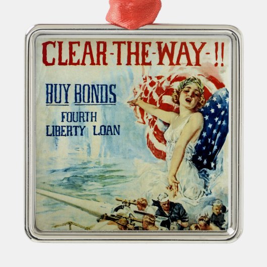 Mach den Weg frei! - Viertes Darlehen für die Frei Silbernes Ornament (Vorne)