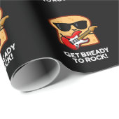 Mach dich bereit zum Rock Funny Rocker Brot Puff D Geschenkpapier (Rolleneckpunkt)