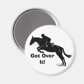 Mach dich davon! Reitpferd Magnet (Vorderseite/Rückseite)