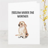 Mach dich gut : Unter dem Wetter Karte (Gelbe Blume)