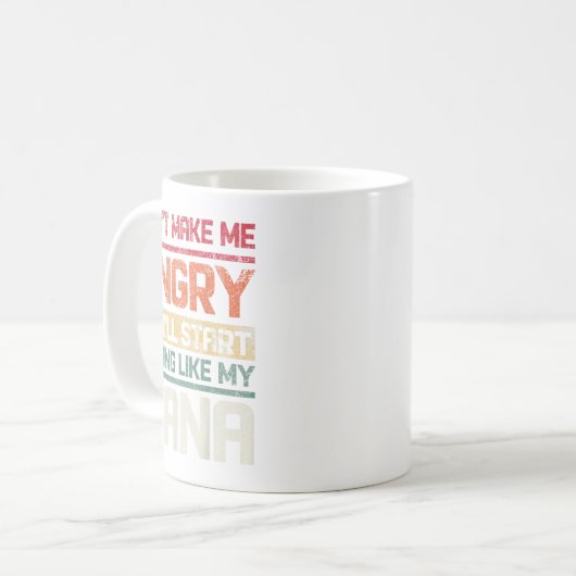 Mach dich nicht böse, oder ich fange Schauspiel an Kaffeetasse (Vorderseite Links)