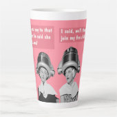 Mach dich nicht in meinen Fanclub ein, dann Milchtasse (Vorderseite)