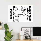 Mach dich nicht mit dem Cembalspieler ab Poster (Heimbüro)