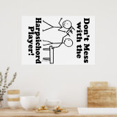 Mach dich nicht mit dem Cembalspieler ab Poster (Küche)