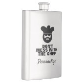 Mach dich nicht mit dem Koch lustiges Männergesche Flachmann (Rechts)