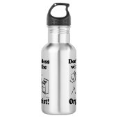 Mach dich nicht mit dem Organisten ab Edelstahlflasche (Vorderseite)