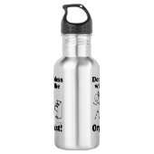 Mach dich nicht mit dem Organisten ab Edelstahlflasche (Rückseite)