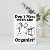 Mach dich nicht mit dem Organisten ab Postkarte (Stehend Vorderseite)