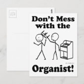 Mach dich nicht mit dem Organisten ab Postkarte (Vorne/Hinten)