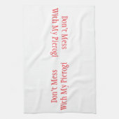 "Mach dich nicht mit meinem Pierogi" Küchentuch (Vertikal)