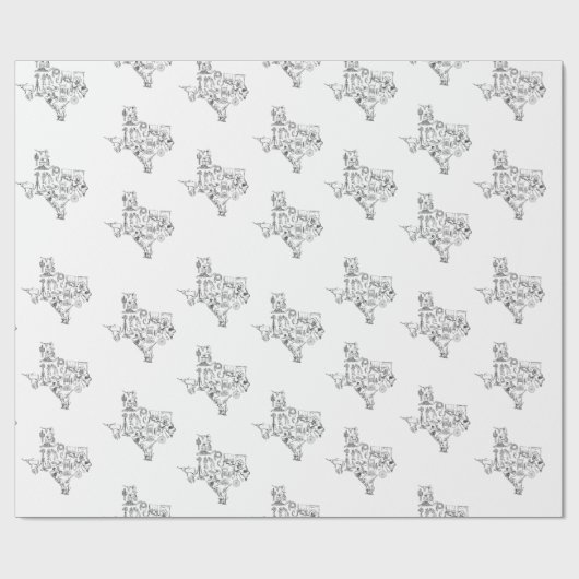 Mach dich nicht mit Texas ab Geschenkpapier (Flach)