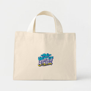 Mach dich selbst zur Priorität Motivationsdesign Mini Stoffbeutel