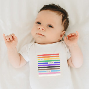 Mach dich stolz Regenbogen-Redaktion Pride 2026 Baby Strampler