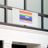 Mach dich stolz Regenbogen-Redaktion Pride 2026 Banner (Äußeres Gebäude)