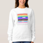 Mach dich stolz Regenbogen-Redaktion Pride 2026 Sweatshirt (Vorderseite)