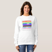 Mach dich stolz Regenbogen-Redaktion Pride 2026 Sweatshirt (Vorne ganz)