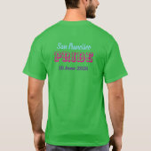 Mach dich stolz Regenbogen-Redaktion Pride 2026 T-Shirt (Rückseite)