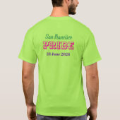 Mach dich stolz Regenbogen-Redaktion Pride 2026 T-Shirt (Rückseite)
