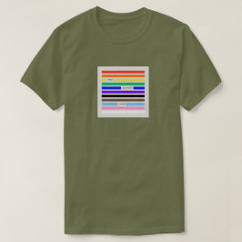 Mach dich stolz Regenbogen-Redaktion Pride 2026 T-Shirt