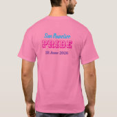 Mach dich stolz Regenbogen-Redaktion Pride 2026 T-Shirt (Rückseite)