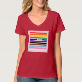 Mach dich stolz Regenbogen-Redaktion Pride 2026 T-Shirt