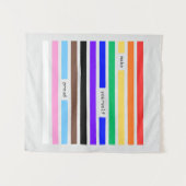 Mach dich stolz Regenbogen-Redaktion Pride 2026 Wandteppich (Vorderseite (Horizontal))