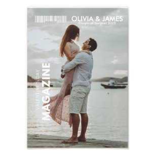 Mach dich zum Cover-Star! Geschenk zum Valentinsta Fotodruck