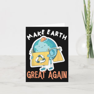 Mach die Erde wieder groß am Tag der Erde Planet U Karte